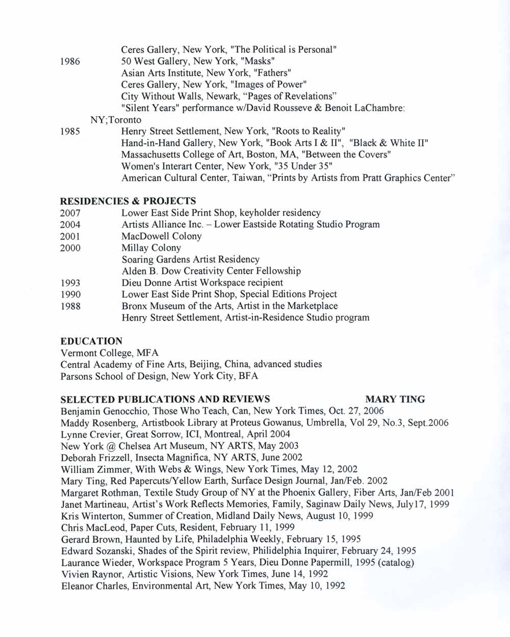history of resumes